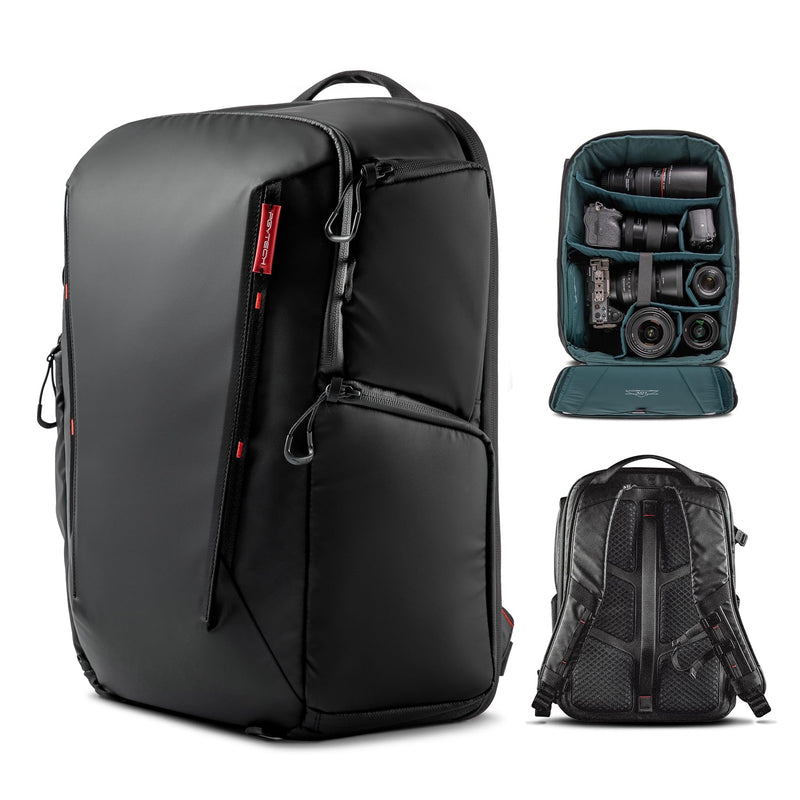 PGYTECH OneMo Lite Camera Backpack 22L for DJI, Sony, Canon, Nikon, OSMO Action/Pocket, DSLR/SLR Mirrorless, Camera Tripod Photographer Bag Gift, Camera Pack Black, Weekend Bag