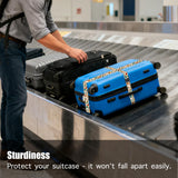 Nuxovilar Luggage Straps of 2 Set Travel Elements, Durable Material 1.96*70.86 Inches of 2 Set for Suitcases, Travel Must-Haves for 22-28 Inch Luggage, Ideal for International Trips, Beach Vacations