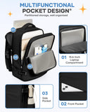 coofay Travel Backpack For Women Men Airline Approved Carry On Backpack Flight Approved Waterproof Sports Luggage Backpack Casual Daypack Small Hiking Backpacks Black Backpacks