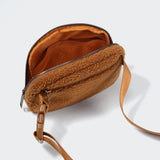 Pander Fanny pack Everywhere Fleece Belt Bag for Women and Men with Adjustable strap Belt, 1L. (Saddle Brown)