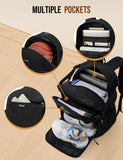 Celvetch Basketball Backpack with Shoe Compartment Large Basketball Bag with Ball Holder for Men Women Gym Backpack fit Volleyball Football for Sports Travel Gym - Black