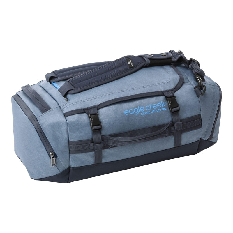 Eagle Creek Cargo Hauler Duffel Bag - Carry-On Duffel Bag for Travel - Easy Access Compartments - Lockable Zipper Opening - Water Resistant - Glacier Blue - 40L