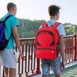 Soccer Bag, Lightweight Soccer backpack with Ball Compartment & Shoe Compartment for Basketball Volleyball & Football, Large and Water Resistant Sports Backpack for Son Daughter Men Women Red