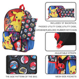 BIOWORLD, Boys, Youth Five-Piece Backpack Set (Little Kid/Big Kid), Aop, One Size