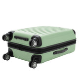 Kenneth Cole REACTION Renegade Luggage Expandable 8-Wheel Spinner Lightweight Hardside Suitcase, Seafoam, 24-Inch Checked