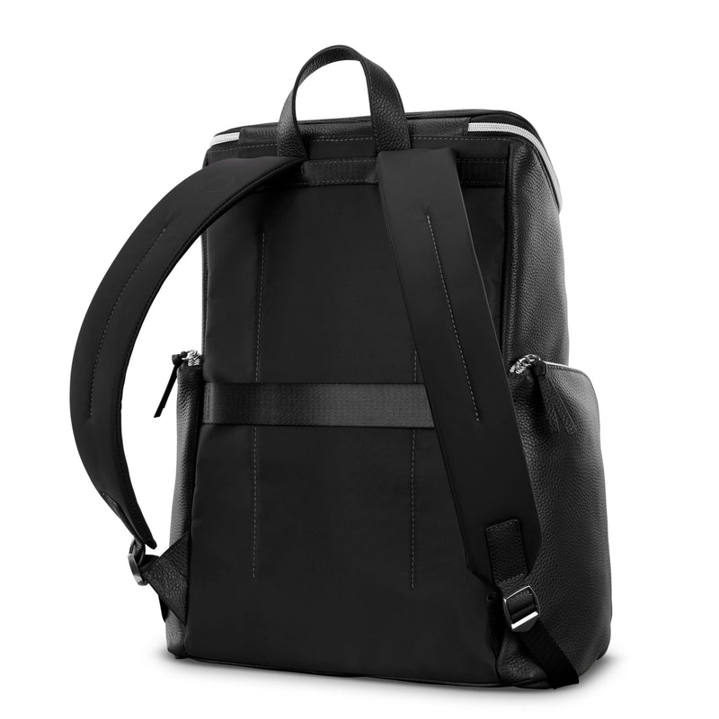 Samsonite Mobile Solution 2 Leather Deluxe Backpack - Black
