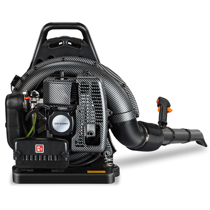 72CC Gas Backpack Leaf Blower - Low Noise & Ergonomic Design, 2 - Stroke Engine with 230 MPH 760 CFM, Adjustable Speed + Cruise Control for Fast Yard Cleaning (Black)