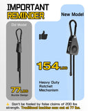 8 Pcs 48 Inch Adjustable Carabiner Bungee Cords with Hooks, Easy to Adjust from 7" to 48", Black Bungee Straps with UV - Resistance & Superior Elasticity for Cargo, Bike, Luggage, Carts, Truck, etc
