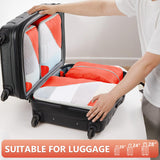 8 Set Packing Cubes for Travel, Gifts for Women Mom,Anti - Tearing Suitcase Organizer for Luggage with Shoe & Hanging Toiletry Bag,OlarHike Vacation Essentials & Accessories for Cruise Ship,Orange