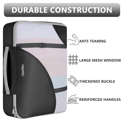 8 Set Packing Cubes for Travel, Gifts for Women Mom,Anti-Tearing Suitcase Organizer,OlarHike Vacation Essentials & Accessories for Cruise Ship