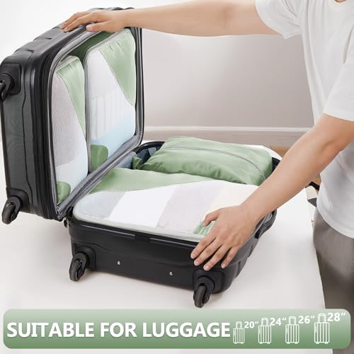 8 Set Packing Cubes for Travel, Gifts for Women Mom,Anti-Tearing Suitcase Organizer,OlarHike Vacation Essentials & Accessories for Cruise Ship