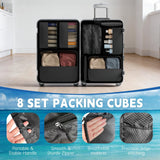 8 Set Packing Cubes for Travel,Luggage Organizers for Travel Accessories