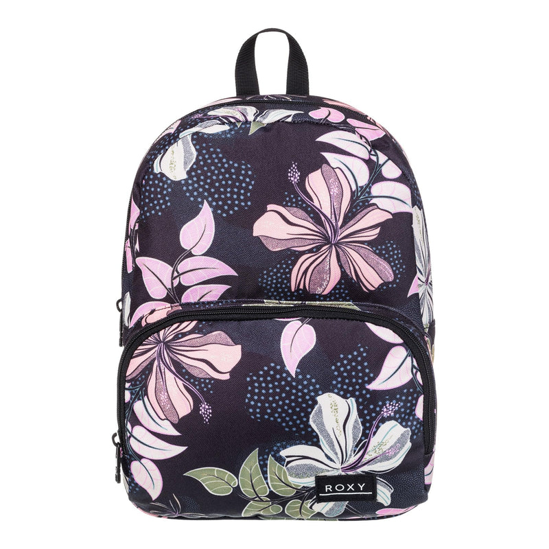 Roxy Women's Always Core Backpack | Travel | Everyday Carry | Beach | Polyester | 8L Capacity - Anthracite Sunny Floral Swim