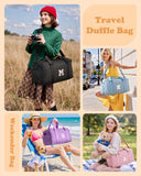 Elilier Easter Gifts for Women Girls, Travel Duffle Bag: Personalized Weekender Dance Cheer bag Sports for Girl, Gymnastics Bags, Birthday Gifts for Women Girls Kids Teens