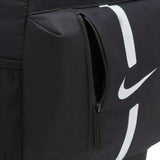NIKE Unisex Academy Team Sports backpack (pack of 1), Black/Black/White, 18 long, Sport