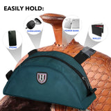 Harrison Howard Saddle Pommel Pocket with 1680D Waterproof Fabric Saddle Pouch Sack Pommel Saddle Bag for Western Saddle