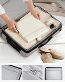 NINETYGO Carry On Luggage 22x14x9 Airline Approved, 20 Inch Luggage with Smooth Spinner Wheels, Expandable, Hard Shell PC Suitcase, Lightweight Travel Luggage, TSA Approved (Grey, Rhine Max)