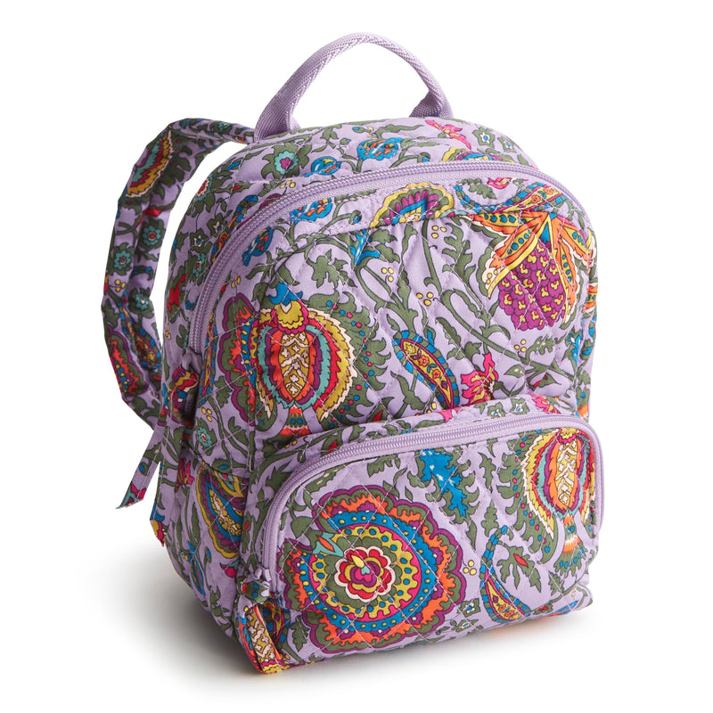 Vera Bradley Women's Premium Cotton Mini Banbury Backpack, Marrakesh, One Size | Backpacks4Less