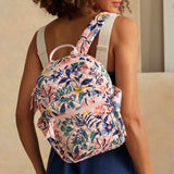 Cotton Small Backpack, Paradise Coral, One Size