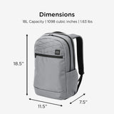 TravisMathew Approach Backpack with Laptop Sleeve, Water-Resistant Everyday Bag for Work, Travel & Hiking, Shadow Grey