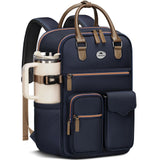 MATEIN HER Backpack Purse for Women, Personal Item Travel Backpack with Folder pocket, Trendy Ladies Shoulder Laptop Backpacks Rucksack Tote Bag for Coach Lawyer Office Work, Fit 15.6