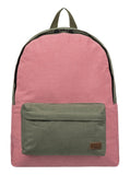 Roxy Womens Roxy Sugar Baby Canvas Colorblock 16L - Small Backpack - Women Burnt Olive One Size
