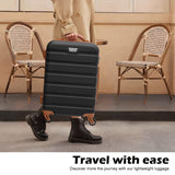 Coolife Luggage 3 Piece Set Suitcase Spinner Hardshell Lightweight TSA Lock