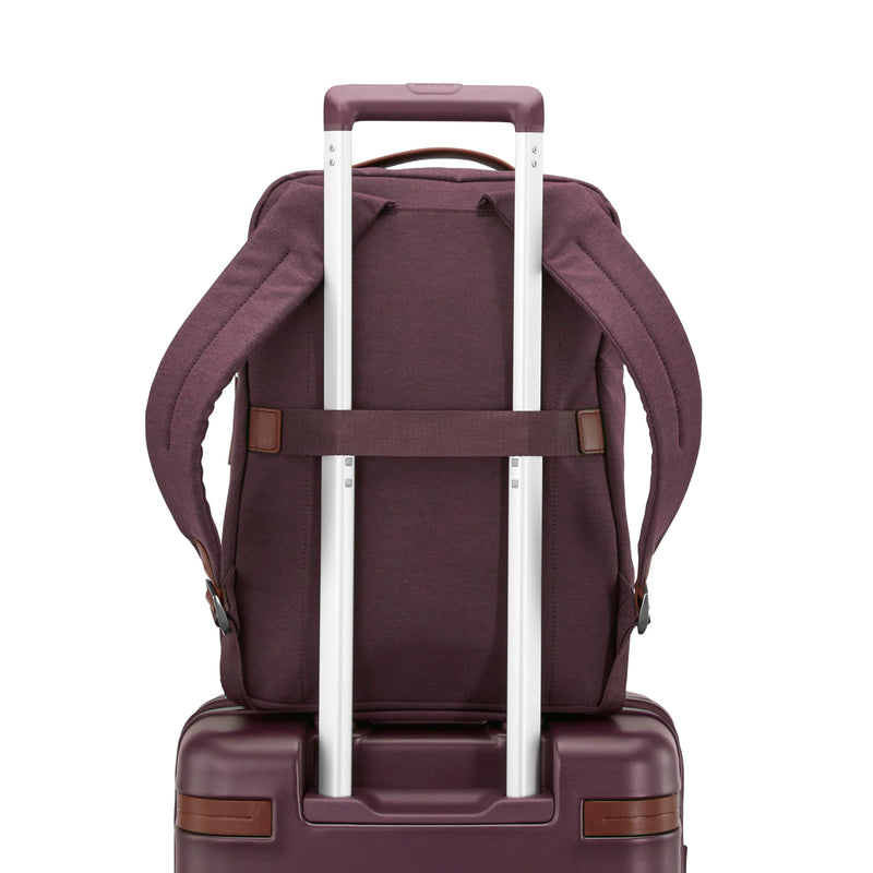Samsonite Virtuosa Carry-On Travel Backpack with Padded Laptop Sleeve, Merlot