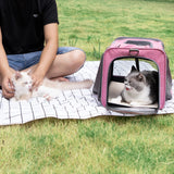 GAPZER Pet Carrier for Large and Medium Cats, Soft-Sided Pet Carrier for Big Medium Cats and Puppy Dog Carriers Cat Carriers, Pet Privacy Protection Travel Carrier