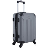 Travelers Club Chicago Hardside Expandable Spinner Luggage, Charcoal, 22" Carry-On