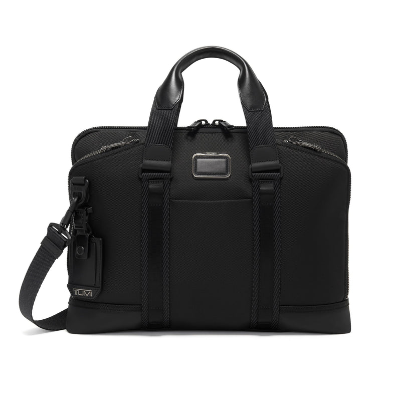 TUMI - Alpha Bravo Academy Brief - Compact Laptop Briefcase - Travel Laptop Bag - 11.8" X 15.5" X 2.0" - For 15" Laptop - Black
