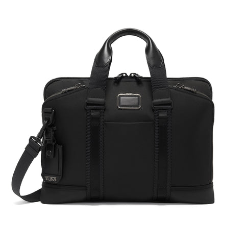 TUMI - Alpha Bravo Academy Brief - Compact Laptop Briefcase - Travel Laptop Bag - 11.8" X 15.5" X 2.0" - For 15" Laptop - Black