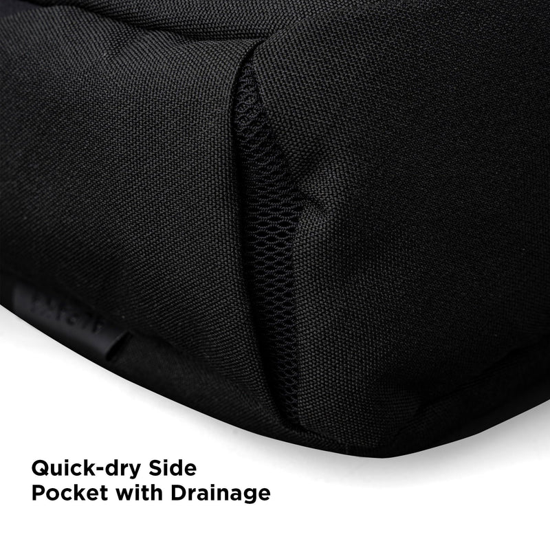 ALPAKA Bravo Tote Bag for 16 Inch MacBook Pro – Weatherproof 16 Inch Laptop Briefcase for Men & Women, Work Travel Tote with Adjustable Shoulder Strap, Black Axoflux 600D