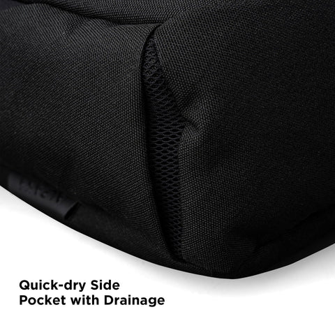 ALPAKA Bravo Tote Bag for 16 Inch MacBook Pro – Weatherproof 16 Inch Laptop Briefcase for Men & Women, Work Travel Tote with Adjustable Shoulder Strap, Black Axoflux 600D