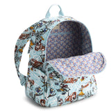 Vera Bradley Women's Disney Premium Cotton Bancroft Backpack, Ski Weekend Mickey and Friends, One Size