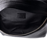 Gucci, Pre-Loved Logo Belt Bag Leather with GG Coated Canvas, Black