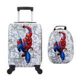 Bioworld Spider-Man In Pose Kids' 2-Piece Travel Set With Rolling Suitcase And Backpack
