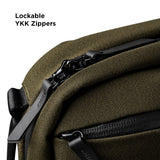 ALPAKA Elements Tech Brief Pro 12L -3-in-1 Recycled Fabric Laptop Briefcase Backpack for 16" Laptop, Anti-Theft Secure with Luggage Pass-Through, Water-Resistant, Fits Tech & Business Essentials,Green