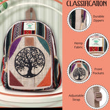 KayJayStyles Small Lightweight Daypack Backpack Handmade Himalayan Hemp Bohemain Travel, Hiking, Purse