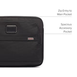 TUMI - Alpha Laptop Cover - Protective Computer Case for Business & Travel - Durable Computer Sleeve -Medium, Fits Up to 13" Laptop, Black