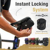 Lumiere & Co. Falcon Magnetic Bike Saddle Bag – 0.69L | 6" x 3.5" x 2" | Sleek Minimalist Brick Design, Fast Magnetic Buckle Attachment | Road Cycling–Specific Bike Seat Bag (Black, Large)