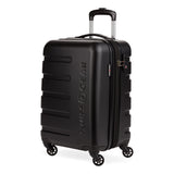 SwissGear 7366 Hardside Expandable Luggage with Spinner Wheels, Black, Carry-On 19-Inch