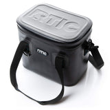 RTIC Soft Cooler 8 Can, Insulated Bag Portable Ice Chest Box for Lunch, Beach, Drink, Beverage, Travel, Camping, Picnic, Car, Trips, Floating Cooler Leak-Proof with Zipper, Blue/Grey
