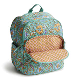 Vera Bradley Women's Premium Cotton Bancroft Backpack, Gemstone Paisley, One Size