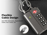 LUGGEX TSA Locks for Luggage, One-Button Reset TSA Approved Luggage Locks, Suitcase Locks, Ease of Use & Durable