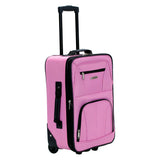 Rockland Fashion Softside Upright Luggage Set, Expandable, Pink, 2-Piece (14/19)