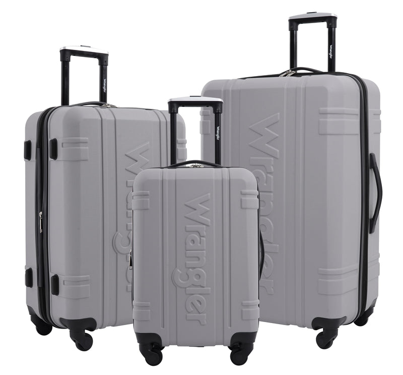 Wrangler 3 Piece Astral Travel Luggage Set, Sharkskin