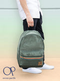 Ocean Pacific OG Corduroy Backpack for Travel, Sports, Beach, Work, Casual Daypack for Men Women Fits 15.6 Inch Laptop (Olive)