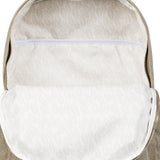 Roxy Party Waves Small Compact Backpack with Exterior Storage and Adjustable Straps - Parchment