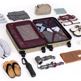 Eeeza Expandable Luggage Sets 5 Piece,Suitcases with Detachable Wheels,ABS Hard Case Luggage with TSA Lock Spinner Wheels,Carry On Luggage Set